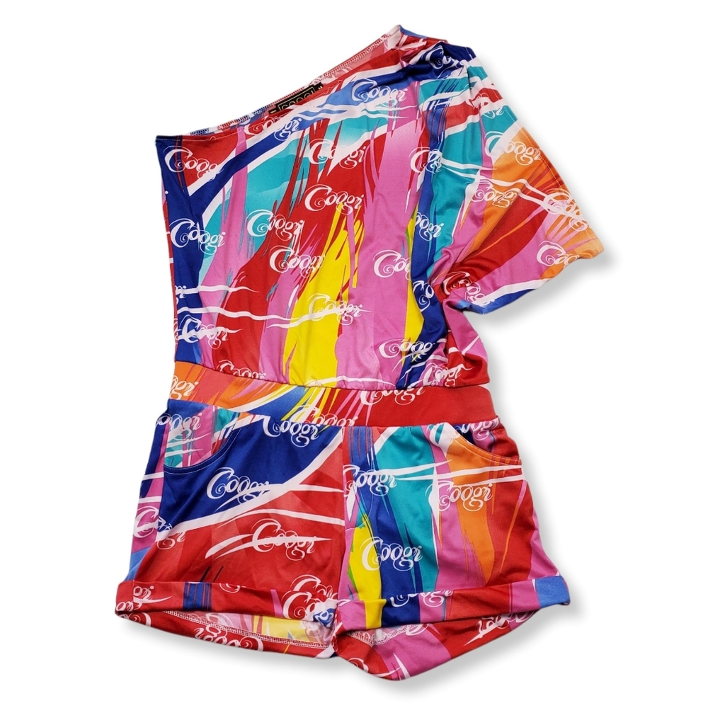 COOGI Red and Blue Dynamic Jumpsuit